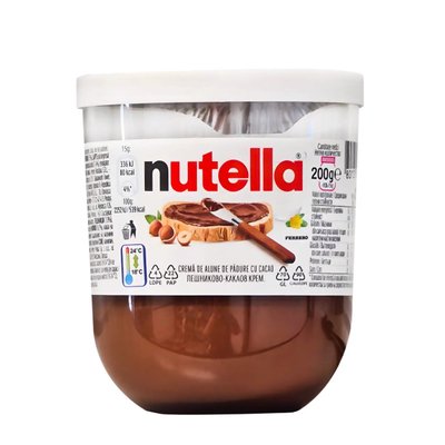 Шоколадно-горіхова паста nutella 200г 00127 фото | NATKO