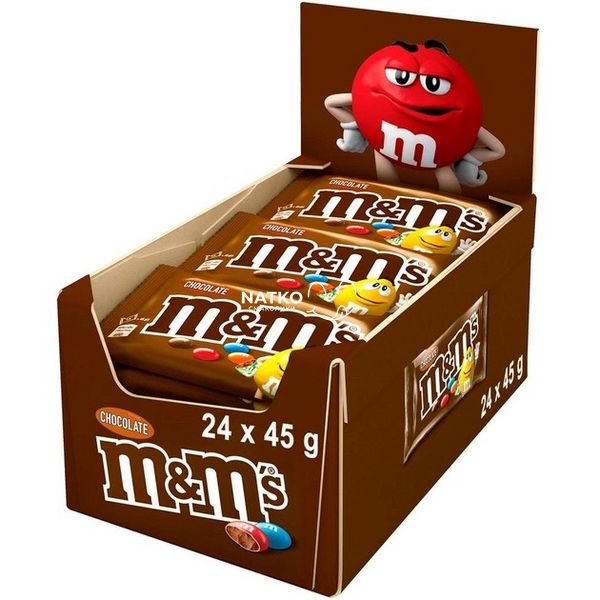 Драже шоколадне M&M's з шоколадом 45г 00133 фото | NATKO